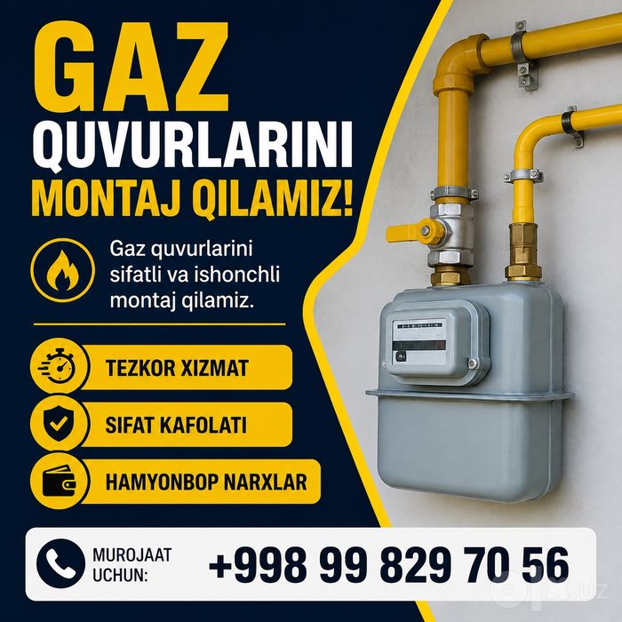 Gaz montaj hizmati