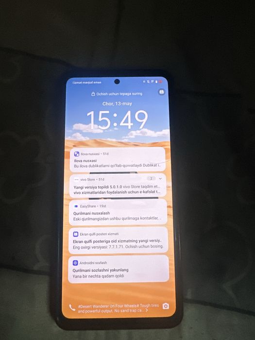 Vivo v27 e sotiladi holati ideal karobkasi bor