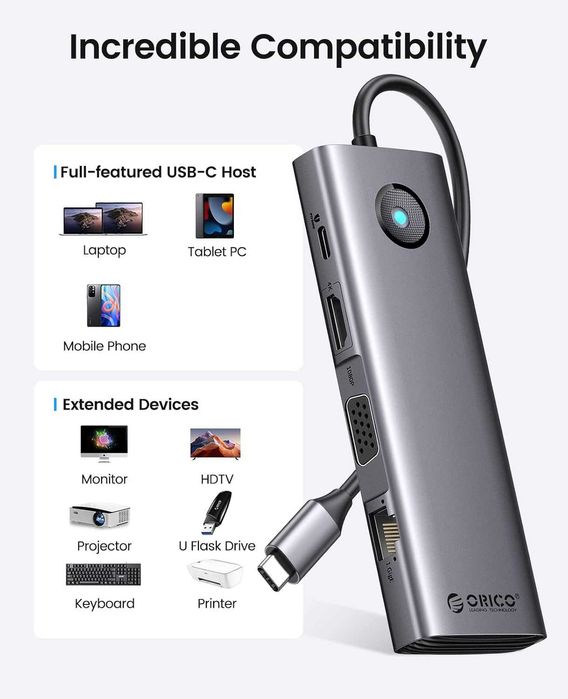 USB-С док-станция ORICO 10 в 1