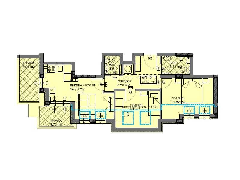 Продава се Тристаен апартамент в София, Овча купел - 94 кв.м за 1447 €/кв.м - Снимка #1