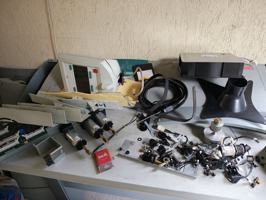 Piese și componente ploter / imprimanta Oce TCS 500 (curele, motorașe, placi electronice, display, elemente de carcasa, cartușe cerneala, s.a.)