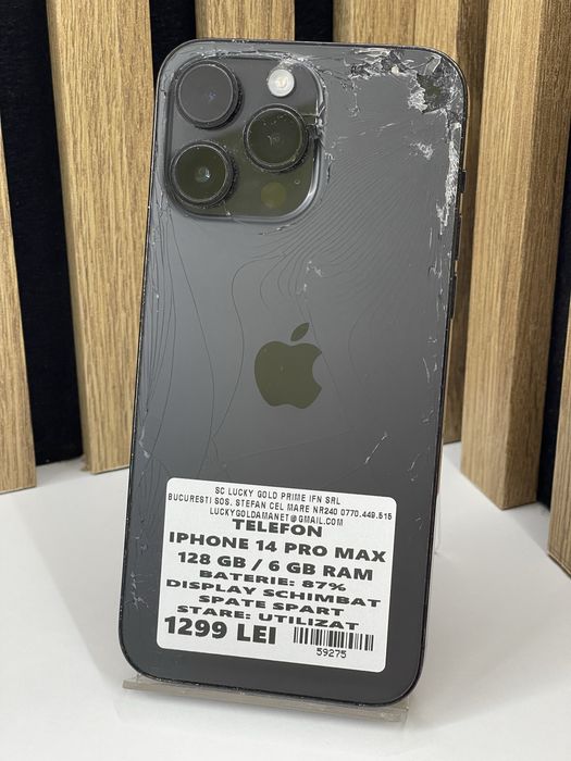 Iphone 14 Pro Max 128Gb 87% baterie Garantie / Factura #59275