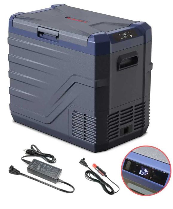 Преносим хладилник (фризер, хладилна кутия) с компресор 12V/24V 100/220V 30л,40л,50л + Подарък 4 бири кенче
