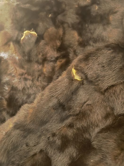 Полушубок из хвостиков норки 52-54