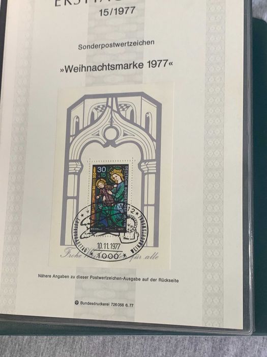 луксозен класьор Германия Първи лист 75- 76- 77 г