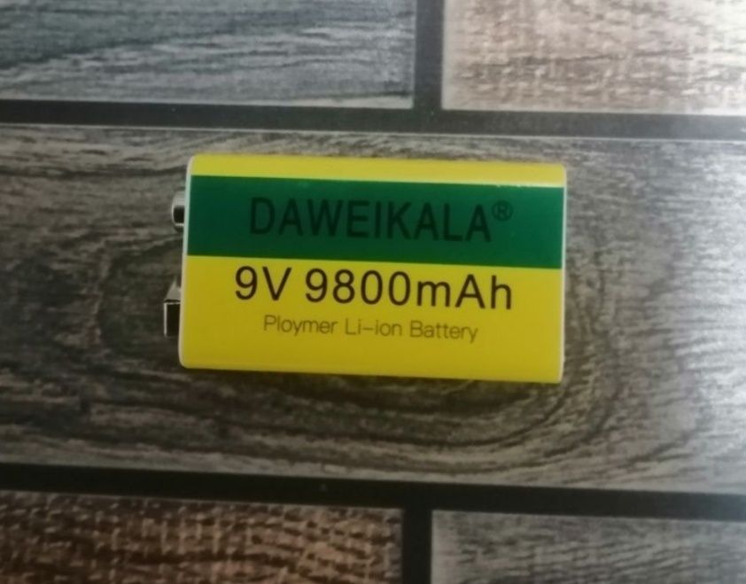 Литиево-йонна батерия презареждаема 9V USB