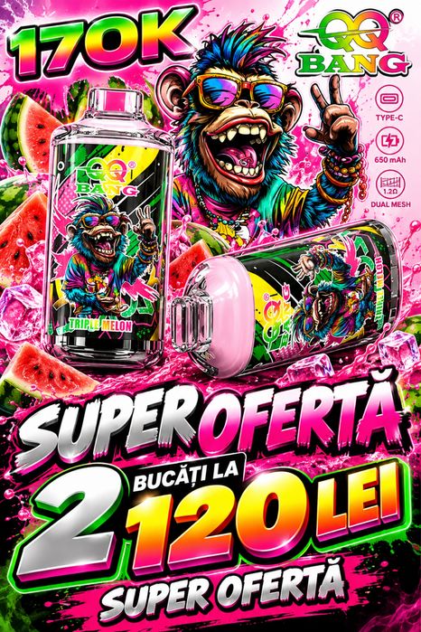 Vape QQBang 170.000 Puffs pachet 2 bucati