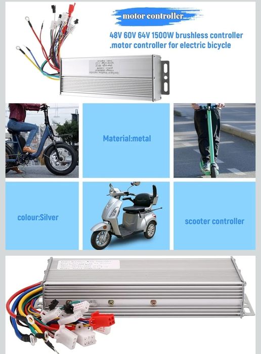 Controler brushless 48V 60V 64V 1500W,18 tuburi