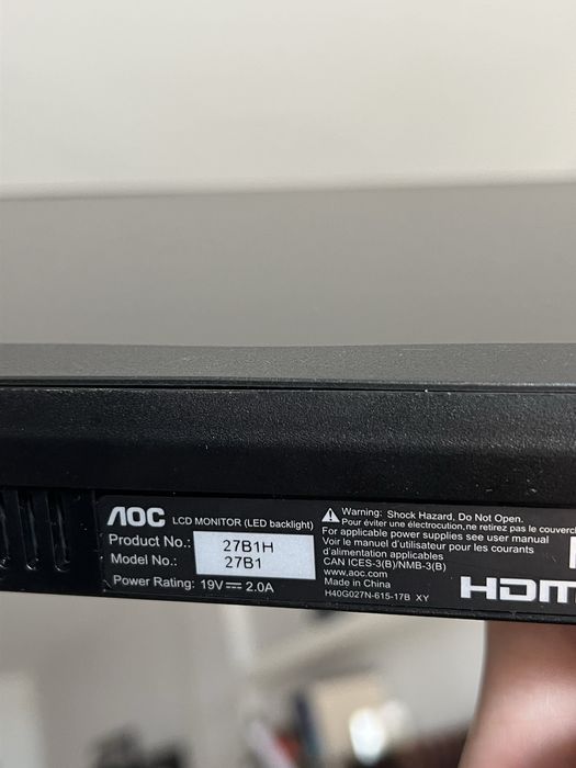 Монитор AOC 27inch ips