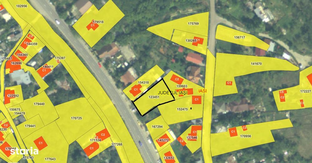 Teren 610 mp intravilan Iasi,desch.B-dul C.A.Rosetti nr.58