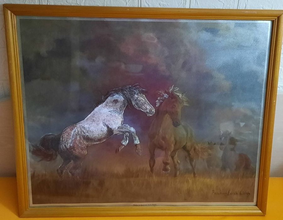 Tablou Horses tehnica Dufex după Rosemary Sarah Welch