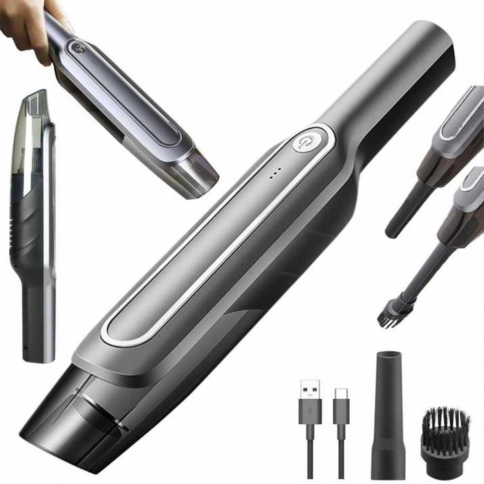 ТОП ОБЯВА Мощна преносима безжична прахосмукачка за дома и колата 100W