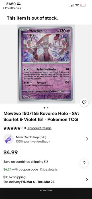 Pokemon cards Mewtwo collection
