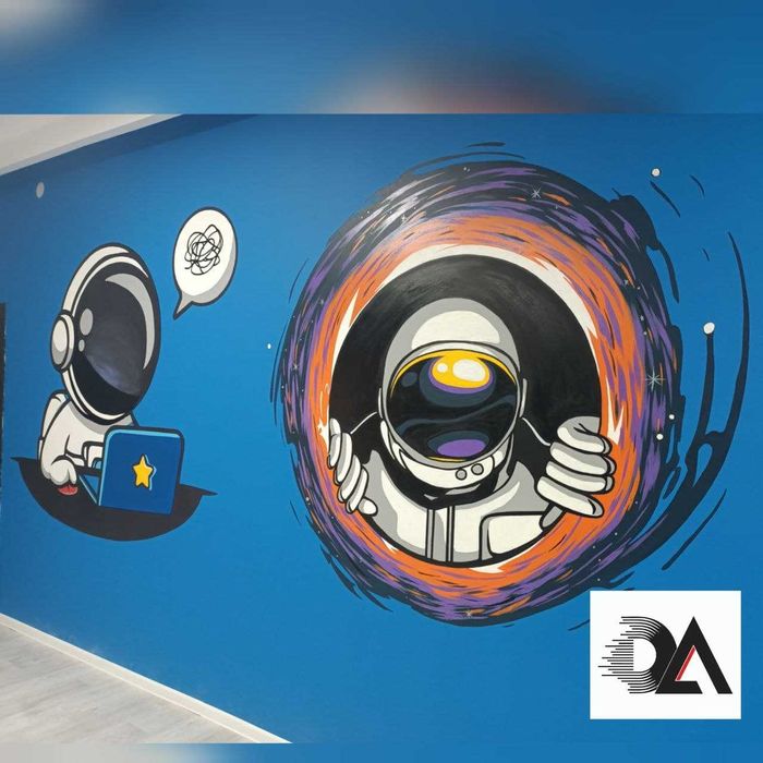 Рисуем на стенах. Настенные рисунки