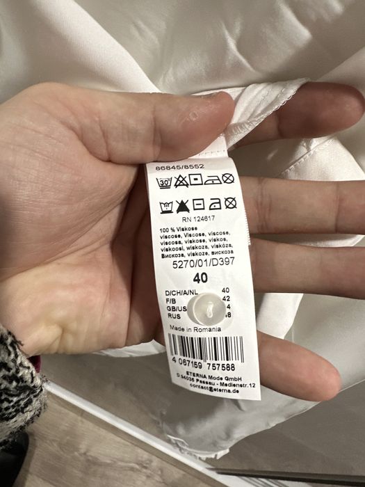 Bluză elegantă femei nouă Eterna mărimea 40