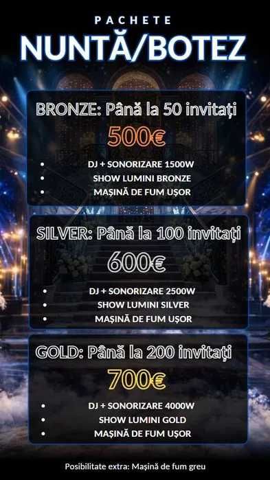 DJ Botez Nunta Majorat Aniversare - Bucuresti Ilfov Constanta Ialomita Prahova Ploiesti Brasov Giurgiu Calarasi - Petrecere Evenimente private