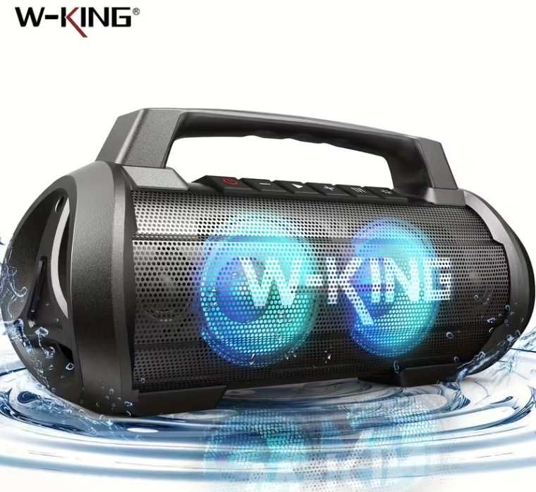 W-KING Super Bass 120W Пикова мощност 70W 40 часа на възпроизвеждане 15600mah IPX6 водоустойчивa