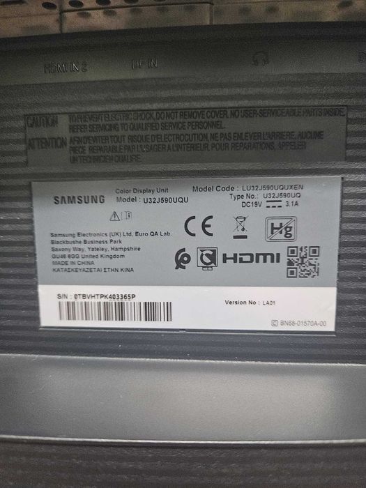 Monitor Samsung 4k, 32", 60hz