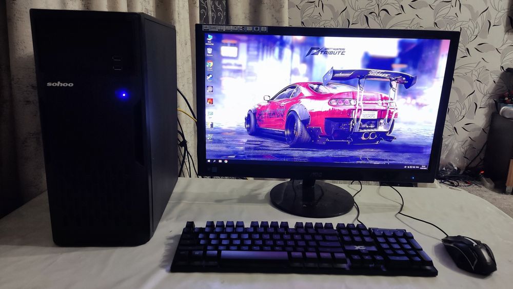i3-9100 Rx570 8Gb LCD22" игровой компьютер