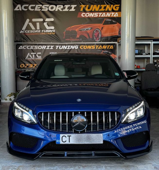 Grila Centrala GT-R Panamericana Crom Mercedes C Class W205 2015-2018