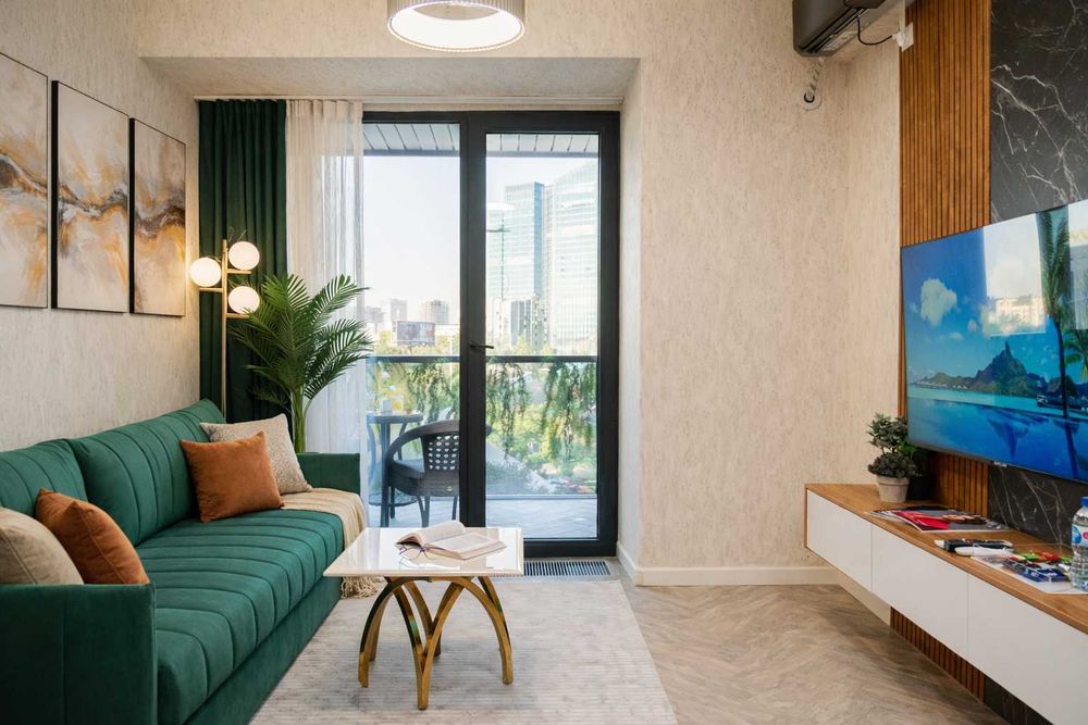 В U-Tower 2-х комнатные апартаменты бизнес-класса посуточно