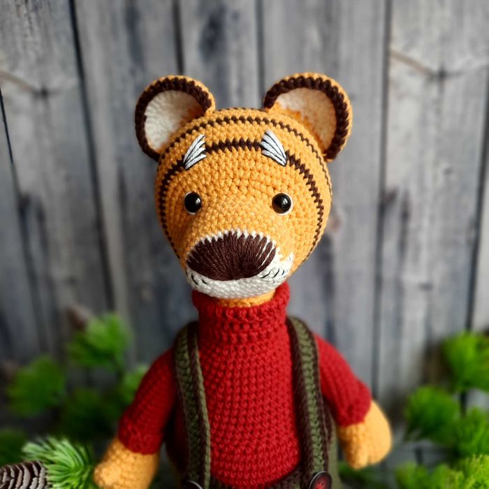 Игрушка Тигр ручной работы