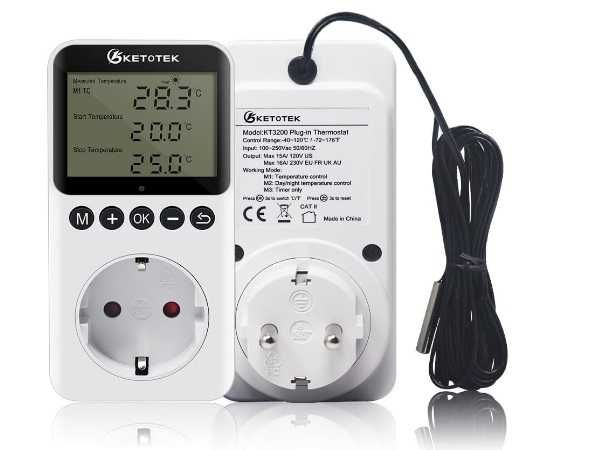 Ketotek Цифров термостат Температурен регулатор НОВИ!