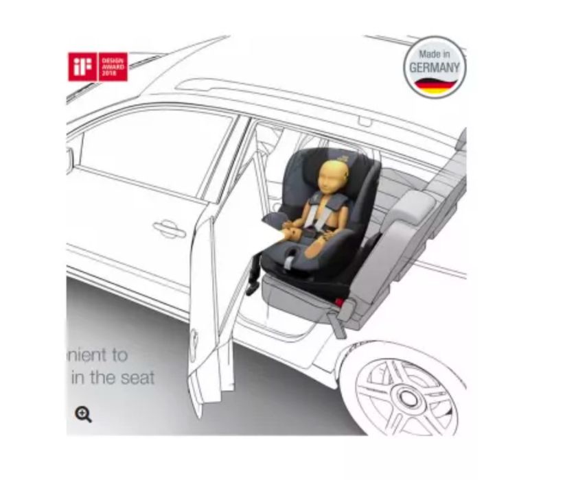 NOU Scaun auto copii, rotire 360 Dualfix i-size Brtiax Romer (0-4 ani)