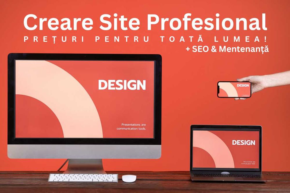 Site de prezentare la PREȚ MIC + Design Modern + Livrare Rapidă
