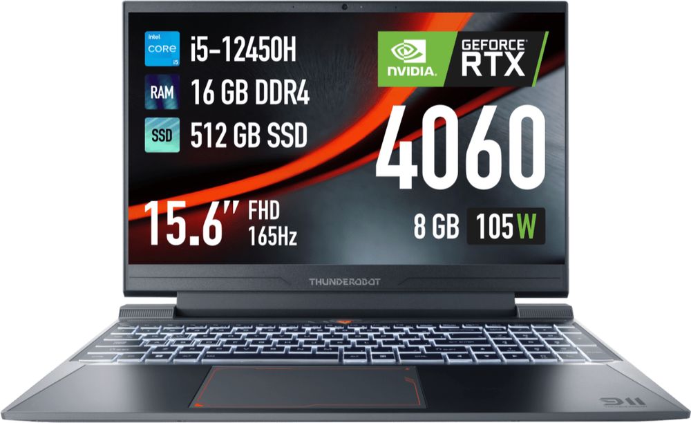 Thunderobot 911 X Wild RTX 4060 | IntelCore i5-12450H Игровой Ноутбук
