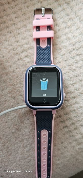 Детски розов часовник 4G, GPS+LBS+Wi-fi