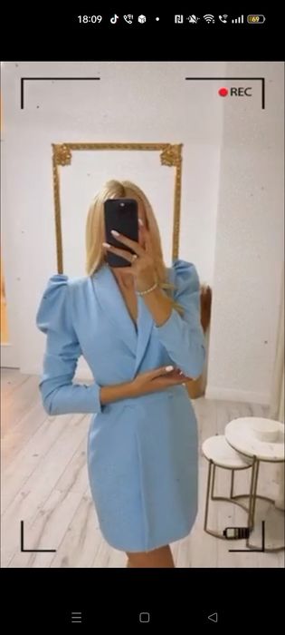 Rochie baby blue Atelier Gabrielle S