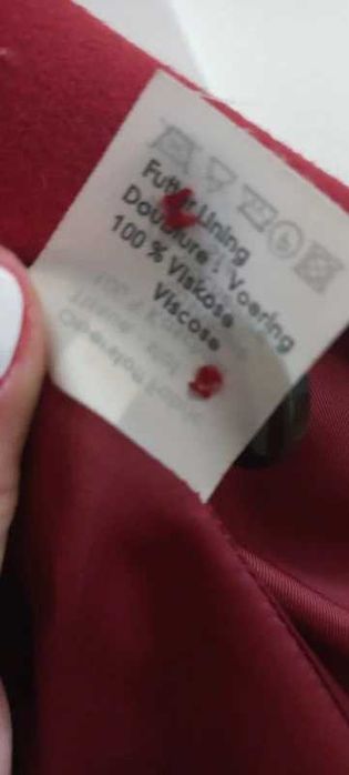 Sacou cashmir rosu spre burgund Vitoria Verani