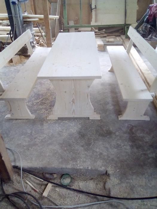 Изработка на баварски маси и пейки комплект,масив .