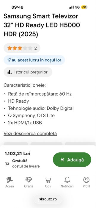 Samsung smart H5000F