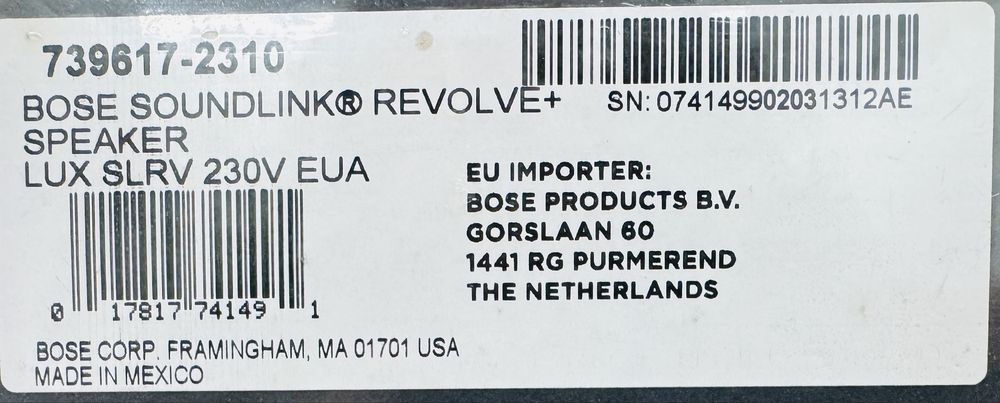 Bose Soundlink Revolve Plus