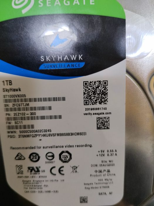 Жосткий диск для видеонаблюдения