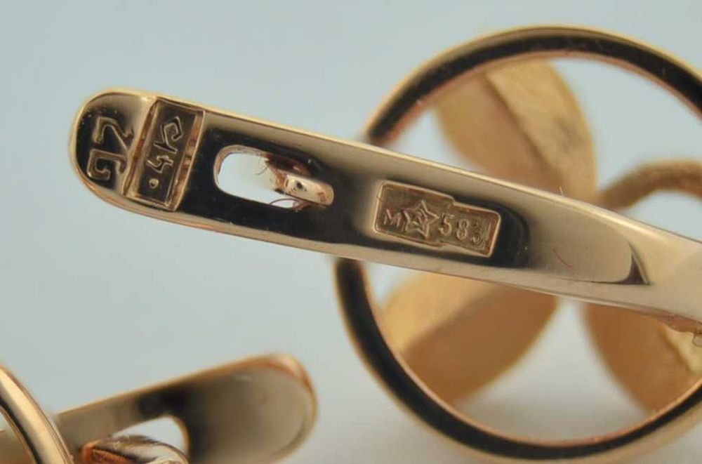 Серьги СССР 583 пробы