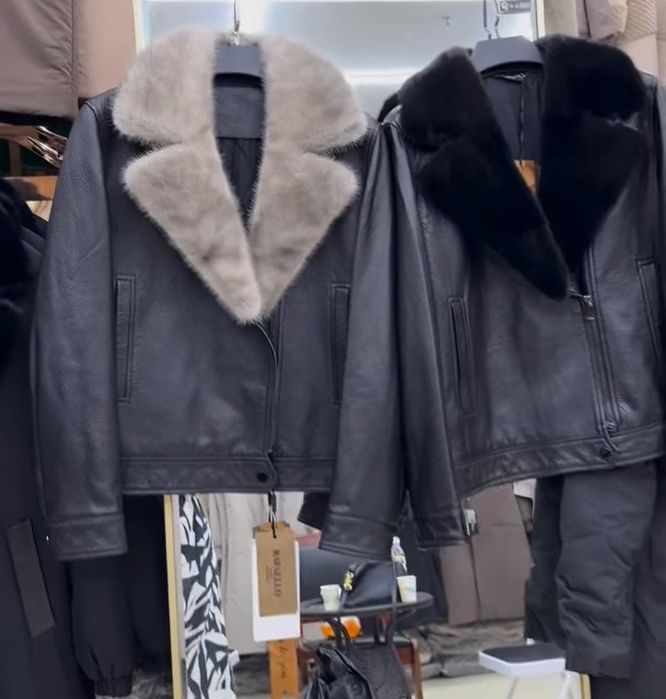 Женская кожаная куртка