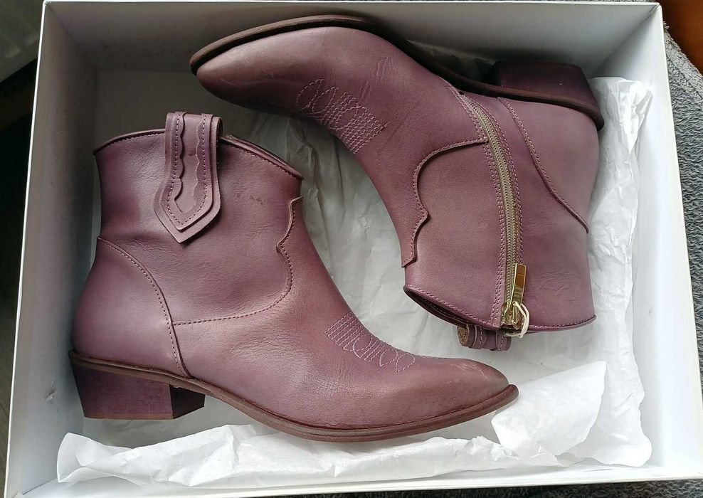 Botine de piele noi Ovye