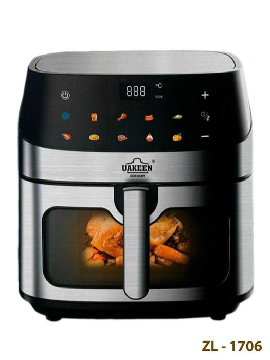 UAKEEN ZL-1706 10 л Аэрофритюрница с доставкой на дом +1 год гарантии.