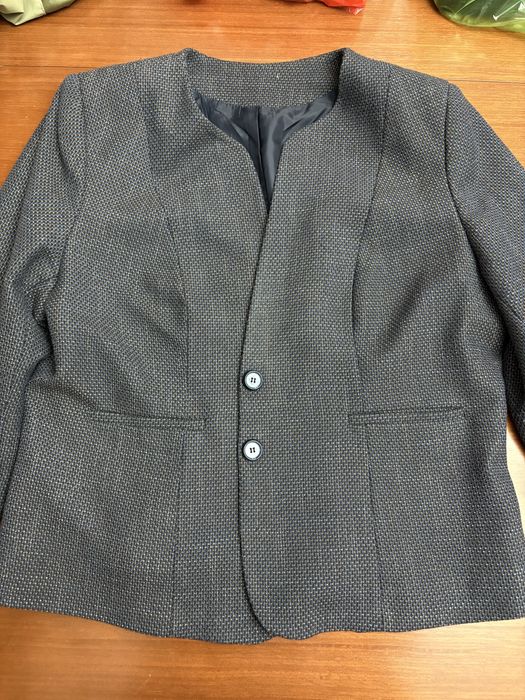 Жакет с юбкой твид
