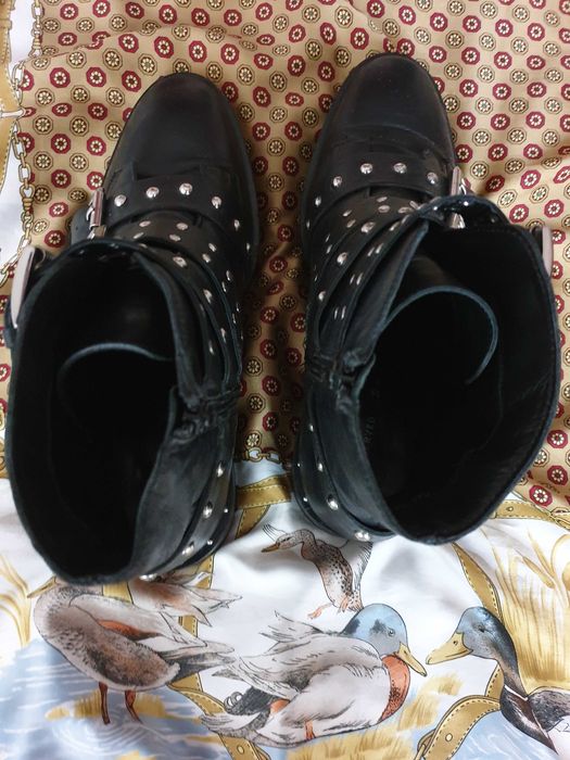 Ghete cizme piele naturala Reserved Zara Massimo Dutti Musette