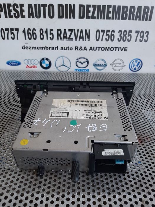 Radio Cd Bmw E90 E91 E92 E93 E87 E81 Cod 9229241 Display Ok Dezmembrez Bmw