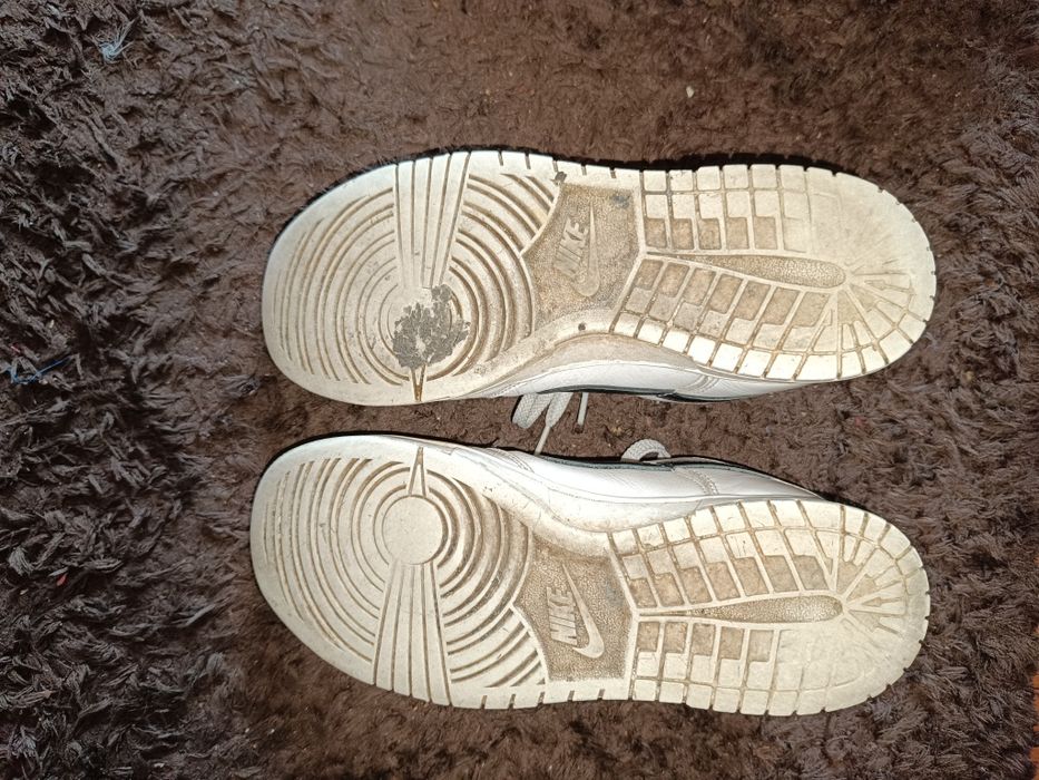 Nike Dunk Low black swoosh