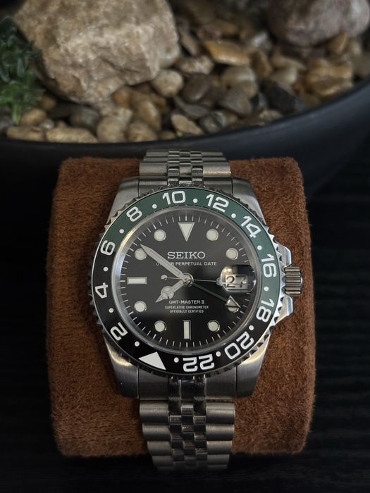 Seiko Mod Automatic Japonez NH34 GMT Starbucks