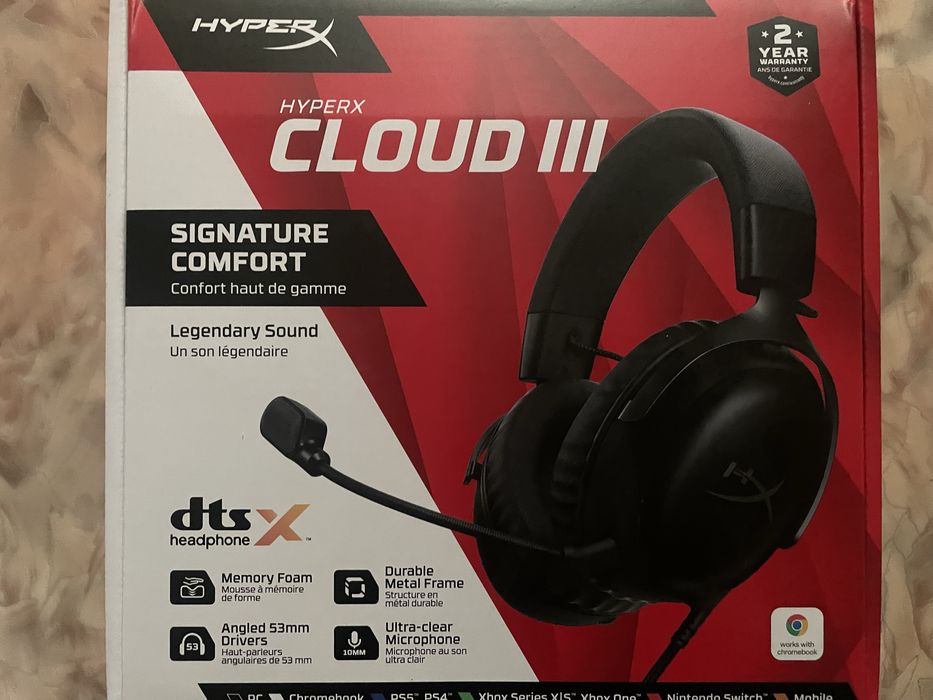 Наушники игровые Hyper X Cloud 3