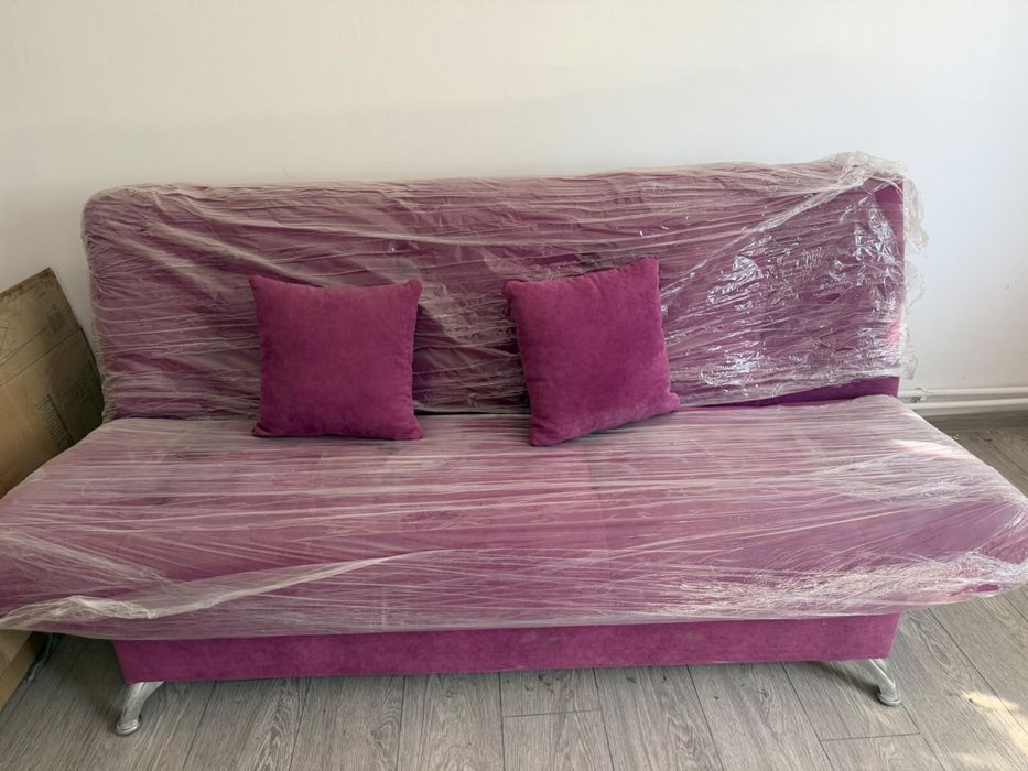Canapea extensibila living fucsia