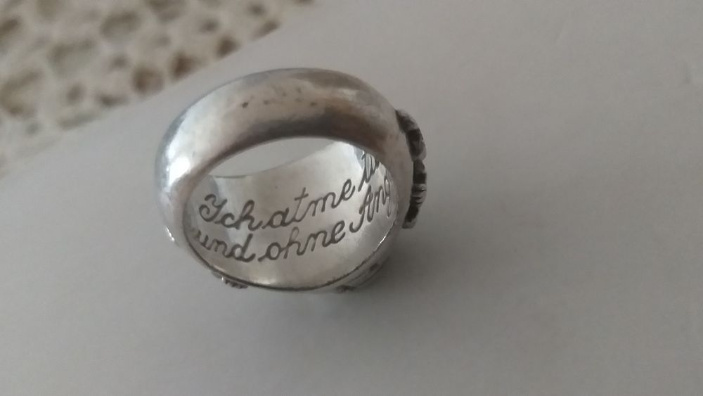 Vand inel ghiul din argint cu aur