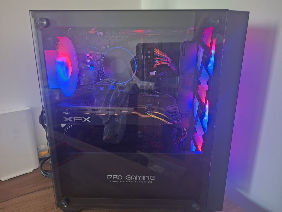 Pc gaming I5 12400F, 16Gb ddr4, Video Rx 580 8 Gb 256 biti, 2xm2 256gb, 1Tb HDD